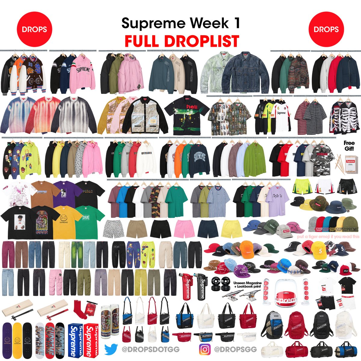 Supreme Drops tweet media