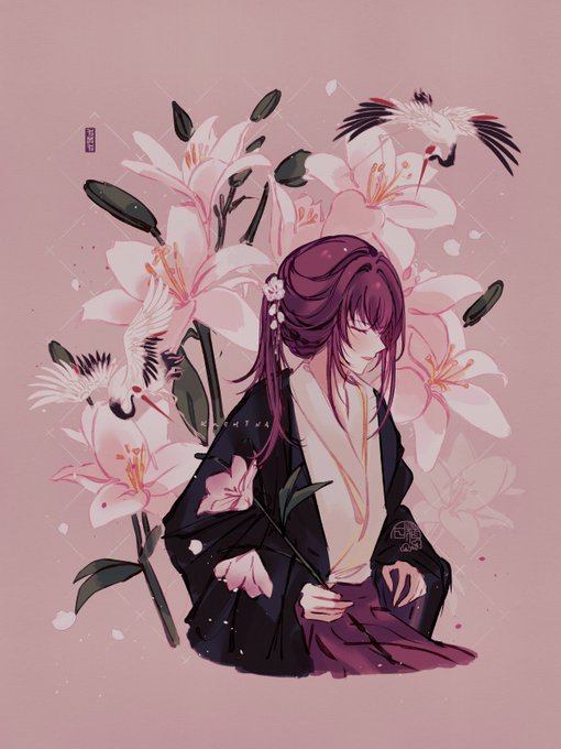 「髪飾り 百合の花」のTwitter画像/イラスト(新着)