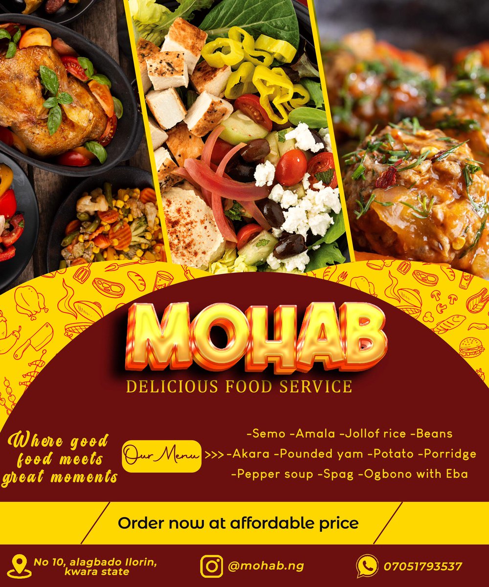 SummitDesigns9's tweet photo. At this point,I personally be anticipating my pro stage in graphics designing 
Here are few restaurants flyers i made on this learning journey 
Chooose your best view🥺🤲

https://t.co/glW1NAZ6wO https://t.co/55Cc4IJZqL