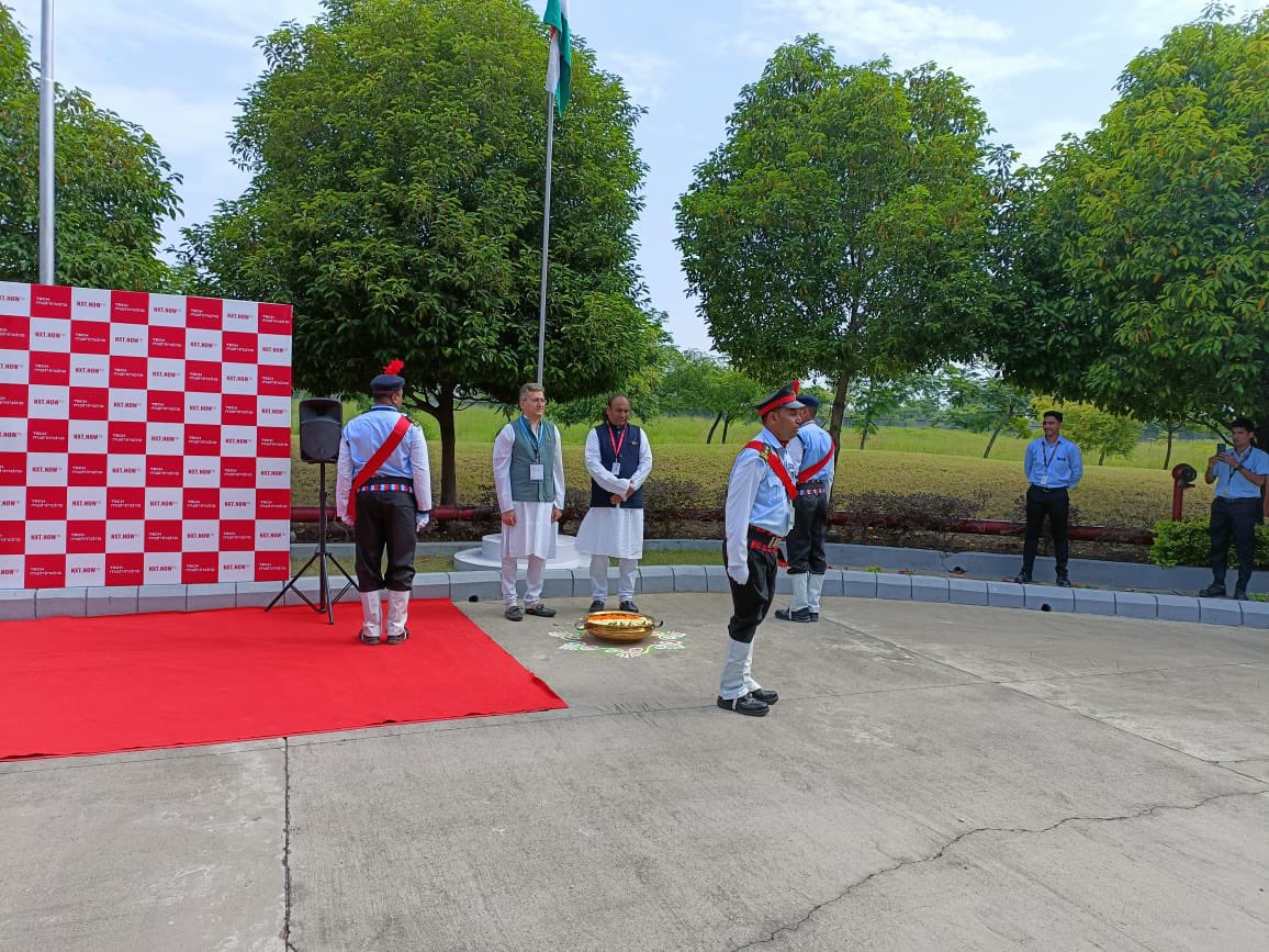 manishagrawal10's tweet photo. PROUDLY Celebrating Independence Day at Tech Mahindra Nagpur campus. Thanks to Our Chief Guest @IamRanjan11 to be part of the celebration. Enthused to see the team full of energy and smiles. Amazing performance by all our support team. 
@tech_mahindra @C_P_Gurnani @imanishvyas https://t.co/GtMElQPqmJ