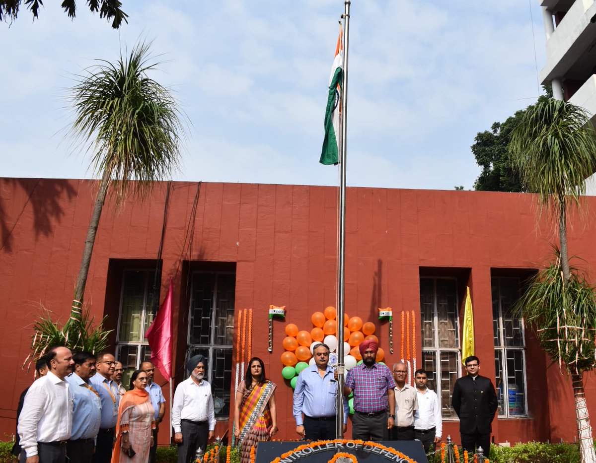 prodefencechan1's tweet image. #CGDA
 #PCDA(WC) Chandigarh
#Defence Accounts Department
#Independence Day 2023
#Happy Independence Day 
Theme for the 77th Independence Day 2023:
“Nation First, Always First” an Integral part of the broader “Azadi ka Amrit Mahotsav” celebration.(1/2)