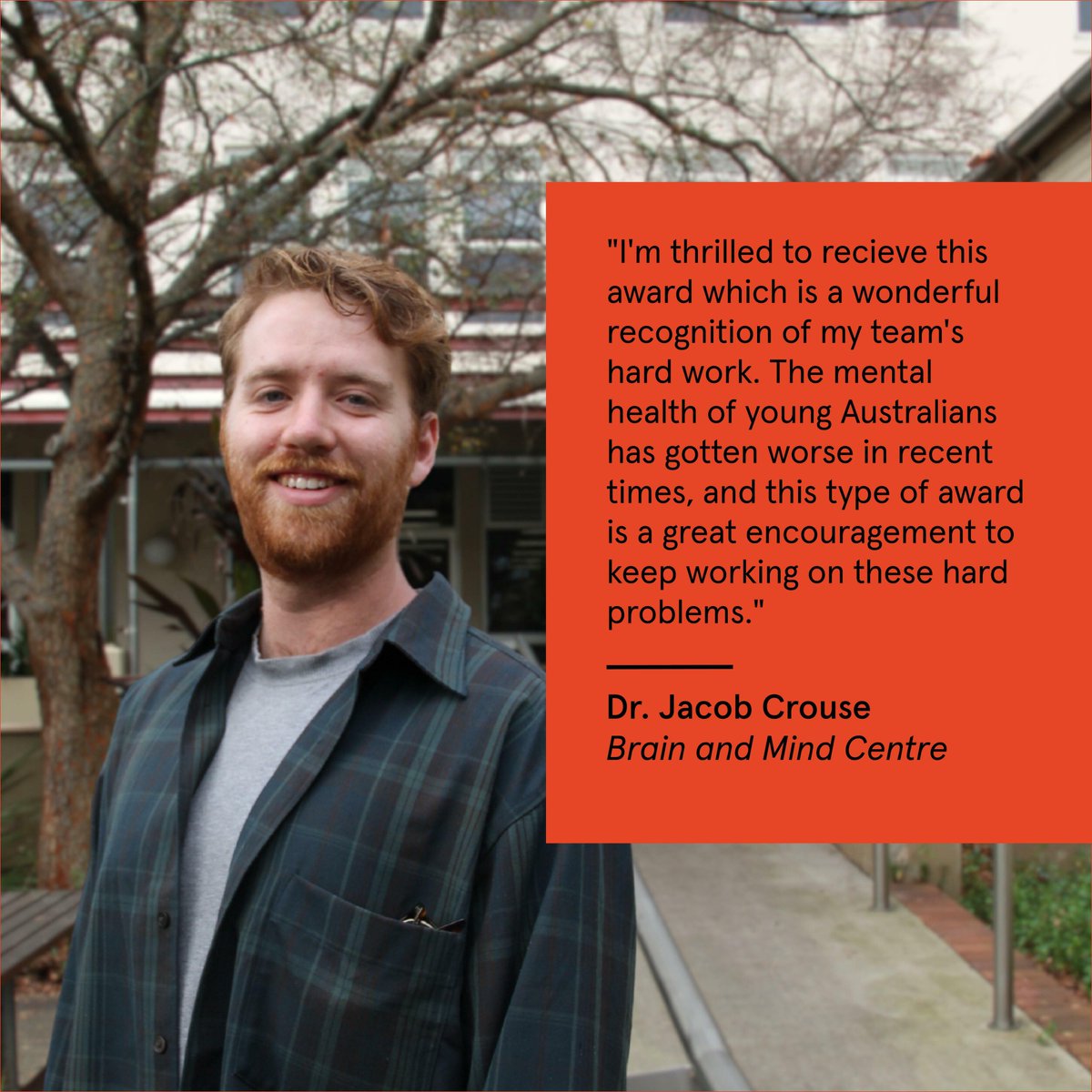 Brain & Mind Centre (@brainmind_usyd) on Twitter photo Congratulations to <a href="/JacobJCrouse/">Jake Crouse</a> on receiving the Young Researcher of the Year Award 2023 by Sydney Research <a href="/SydneyLHD/">Sydney Local Health District</a>
👨🔬Dr Jacob Crouse-> bit.ly/DrJacobCrouse Congratulations to <a href="/JacobJCrouse/">Jake Crouse</a> on receiving the Young Researcher of the Year Award 2023 by Sydney Research <a href="/SydneyLHD/">Sydney Local Health District</a>
👨🔬Dr Jacob Crouse-> bit.ly/DrJacobCrouse