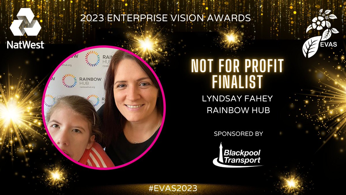 The EVAs (@eva_awards) on Twitter photo 2023 Enterprise Vision Awards Not for Profit Finalist
Lyndsay Fahey of <a href="/rainbowhubnw/">Rainbow Hub</a>
The #EVAS2023 Not For Profit Award is sponsored by <a href="/BPL_Transport/">Blackpool Transport</a> 2023 Enterprise Vision Awards Not for Profit Finalist
Lyndsay Fahey of <a href="/rainbowhubnw/">Rainbow Hub</a>
The #EVAS2023 Not For Profit Award is sponsored by <a href="/BPL_Transport/">Blackpool Transport</a>