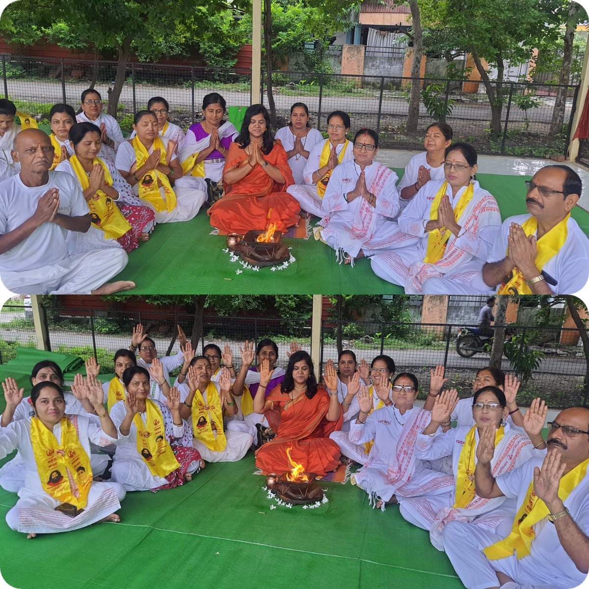 #स्वतंत्रता_दिवस पर नियमित दैनिक योगकक्षा के सभी योग साधकों ने परम पुज्य <a href="/yogrishiramdev/">स्वामी रामदेव</a> स्वामीजी महाराजजी के आज्ञानूसार
योगव्रती ,आयुर्वेदव्रती,यज्ञव्रती , स्वदेशव्रती, गौव्रती बनने संकल्प लिया