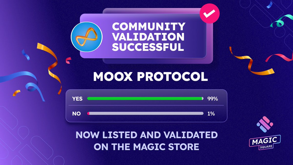 MagicSquareio's tweet photo. Secure consistent returns with MOOX Protocol💰

The Decentralized Financial Protocol on #BinanceSmartChain 

🎟️ Stake LP tokens, purchase MOOX, or claim lottery tickets for perks

🔗 Discover MOOX Protocol on the Magic Store 👇
https://t.co/SUTiFPeH6P https://t.co/78HEiycAvv