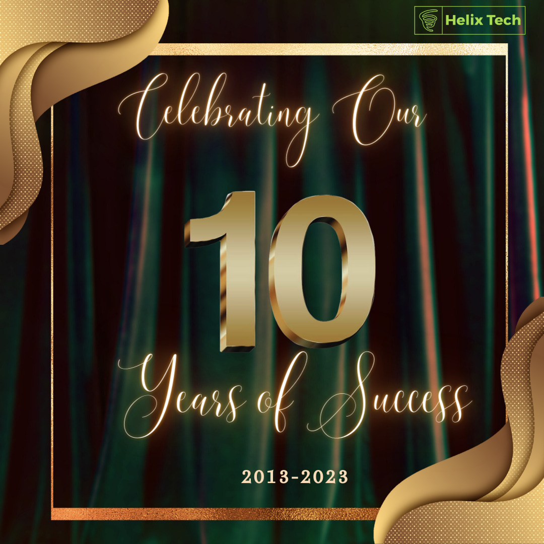 helix_tech's tweet photo. "A Journey of a Thousand Steps: Honouring a decade of Growth and Achievements."
We thank everyone that has been part and has added their contribution to our journey of success! #cheersto10years
12.08.2023

#milestoneachievement #celebratingsuccess #adecadestrong #10thanniversary https://t.co/itpY55mLCp
