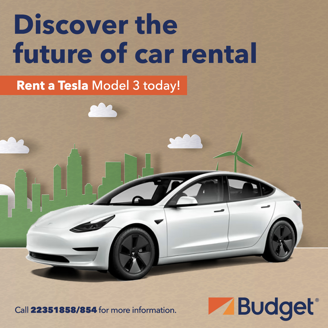 Make the shift to Electric and drive into a cleaner and more efficient future. Let us drive the change together. Tesla Model 3 - Now available for rent at our Budget Mawaleh Branch. #ChooseElectric #SustainableDriving #GreenerFuture #FirstEverOffering #electricvehicle #budgetoman…