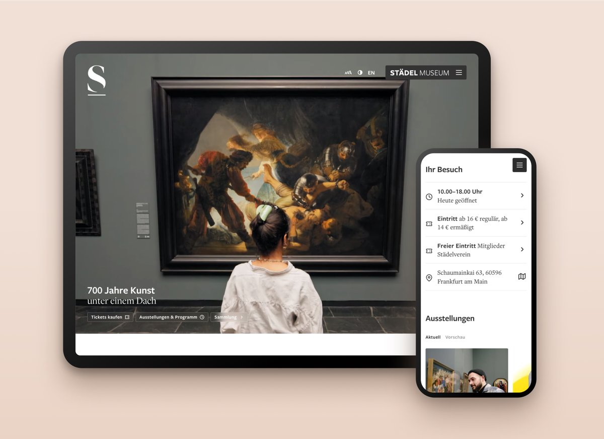 Seit dem #Relaunch ist die Städel Website so nutzerfreundlich wie nie zuvor. Daran gearbeitet hat das Team der Onlinekommunikation schon seit 2021 – Vanessa Tron &amp; Romy Kahler geben Einblicke in das Projektmanagement, das Konzept &amp; die neuen Funktionen. 👉stories.staedelmuseum.de/de/interview-s…