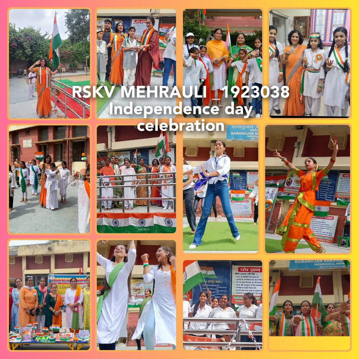 RamanujanSkv's tweet photo. 77th Independence Day Celebration at Ramanujan SKV Mehrauli ๐ฎ๐ณ๐ซก๐
#UnityInDiversity #courageanddedication #HappyIndependenceDayIndia
@Dir_Education @AtishiAAP @ashokktyagi1 @SCERT2021 https://t.co/qnJCdck6Ma