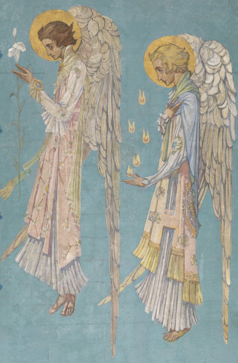 Harry Clarke producing Good Omens fanart  in 1924 you love to see it