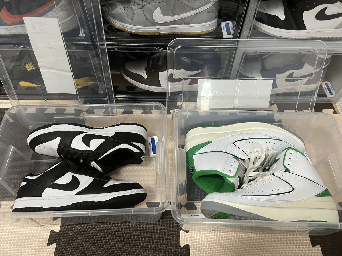 1122nike's tweet photo. IKEAのこのボックス結構、優秀かもしれない‼️

ニューエラ保管する為に買ったけど、高さが無いからニューエラの型崩れが怖くて、スニーカー入れてみたらハイカットも入るし、開け閉めも楽だし結構気に入った‼️これで450円で保管出来るならいいかもな🤔 https://t.co/nWhDJ8Yf3E
