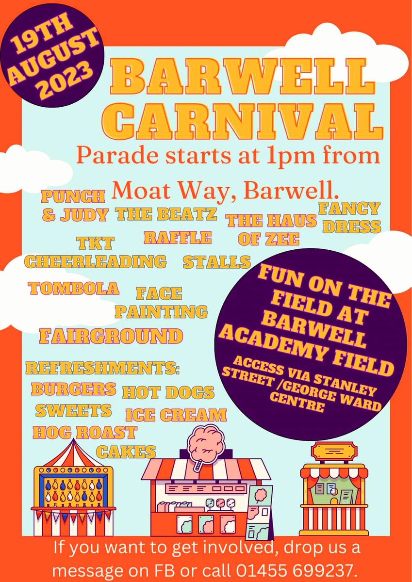 Now we have recovered from Mountsorrel Revival, we are looking forward to Barwell Carnival on Saturday! More samba in the sunshine! 🥁🥁🥁