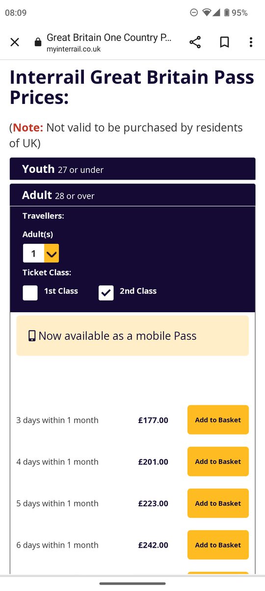 tweetcer's tweet photo. @quietMissP If your from the EU you can get a 3 day GB interrail pass for a fraction of the cost.... Its ludicrous 🤯 also have you tried looking at how much for a station past where you want to go? Sometimes works out cheaper 🤔🤷🏻 https://t.co/iWHzOpjVzo