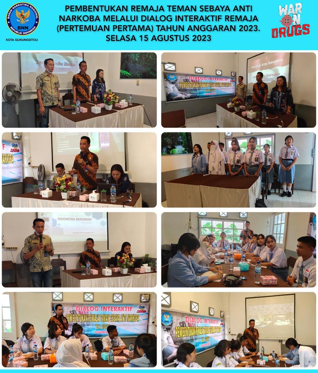 BNNGunungsitoli's tweet photo. Pembentukan Remaja Teman Sebaya Anti Narkoba (Pertemuan Pertama) T.A 2023
#WarOnDrugs #sigab #nias #bersinar https://t.co/MvgVWJcsFW