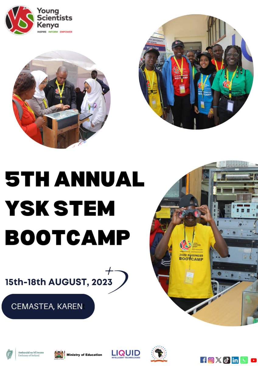 YSTKenya's tweet image. The #YSK2023 STEM Bootcamp is currently underway at CEMASTEA! 
#Bootcamp2023