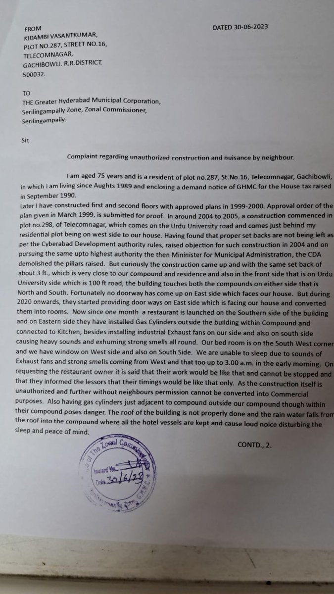 KidambiV's tweet photo. @KTRBRS
Kind request to direct authorities to act on the attached clipping and petition to help senior citizens and children have peaceful and healthy life. https://t.co/YtQ2qFmDZS