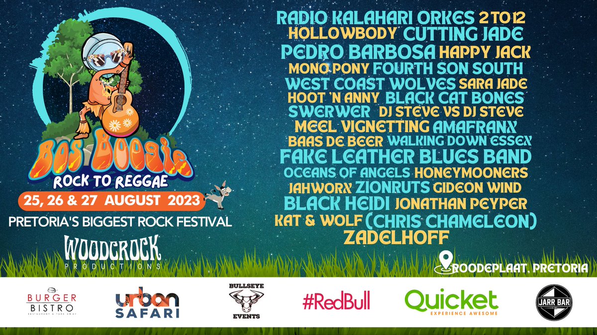 Catch <a href="/CuttingJade/">Cutting Jade</a>  at Bos Boogie Music Festival 25-27 August.
facebook.com/bosboogie101