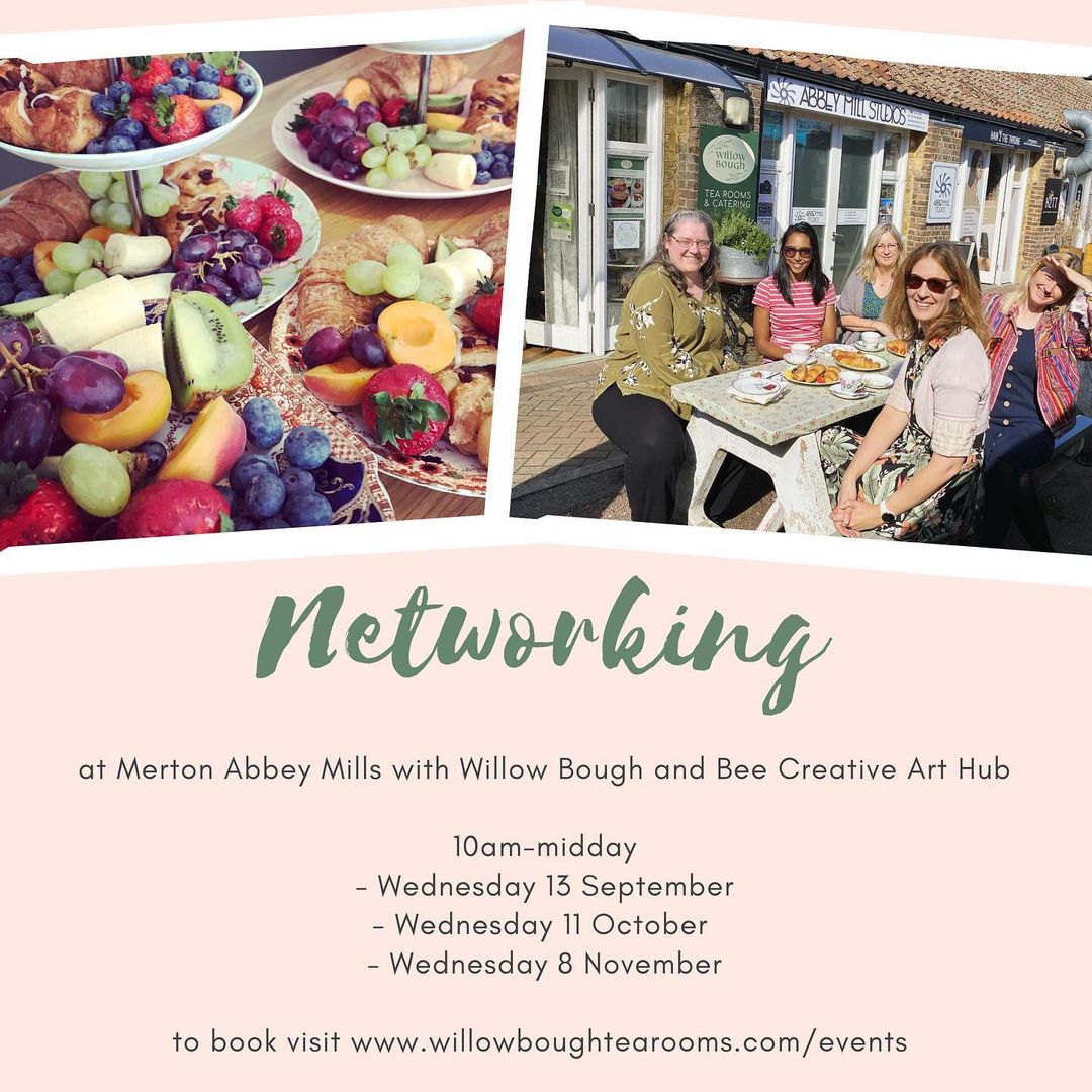 mertonabbeymill's tweet photo. Networking can be crucial for #SmallBusinesses, so book your place at one of @WillowBoughCake and #BeeCreativeArtHub's #Networking Brunches 🙏

👉 https://t.co/aiXFoqEVqW
#Wimbledon #SouthLondon #London https://t.co/o9t7ISPjwp