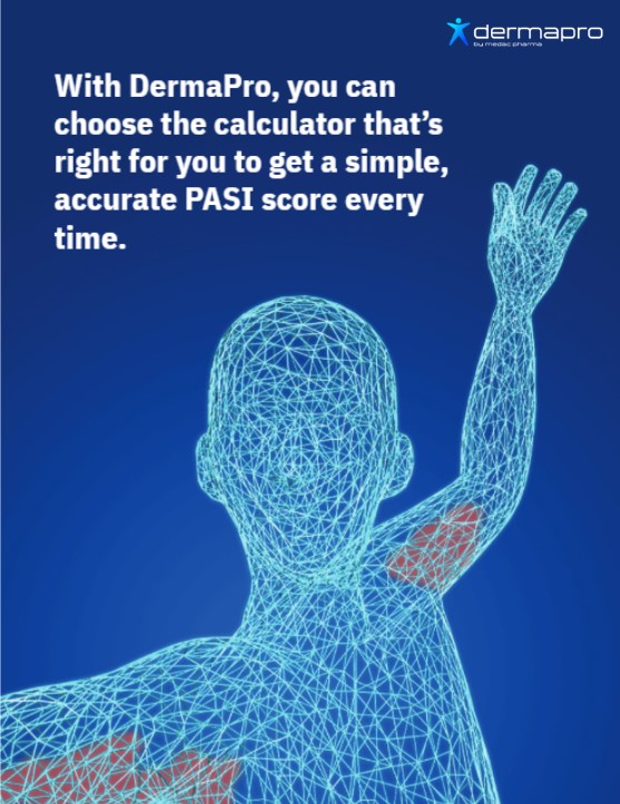 📣 Calling all dermatologists!📣 Need a simple and reliable way to get PASI scores for your patients? Try DermaPro, a new, interactive PASI scoring tool! Visit medac-dermapro.co.uk to learn more 🙌 Because #ThisIsPsoriasis, and we've got your back!