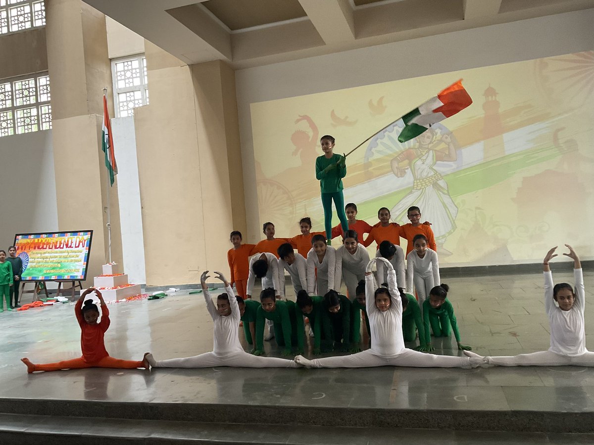 SchoolGyanshree's tweet photo. CELEBRATION OF INDIA’S 77th INDEPENDENCE DAY AT GYANSHREE SCHOOL
“Ask not what your country can do for you – ask what you can do for your country.” – John F. Kennedy.
Gyanshree School organized a special assembly to mark the 76th Independence Day of India, on the 15th of August. https://t.co/cxY3Ysx05e