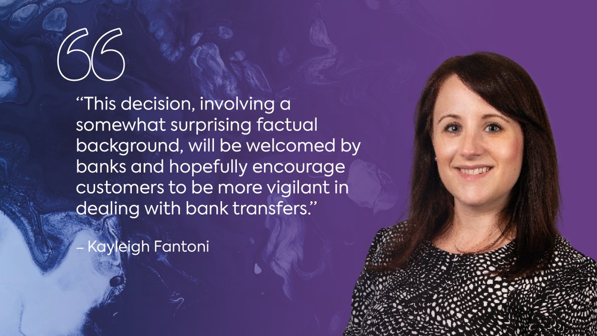 With ever increasing incidents of bank transfer/authorised push payment fraud, it is no surprise that banks’ involvement in such frauds is increasingly subject to scrutiny by appeal courts.

clarionsolicitors.com/articles/welco…

#authorisedpushpayment #quincecareduty #barclays