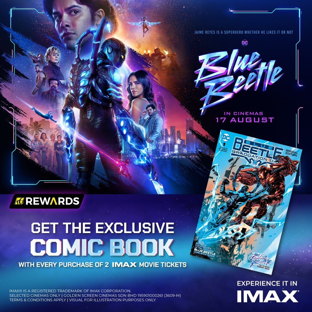 Blue Beetle Reveals IMAX Poster & Tickets On Sale