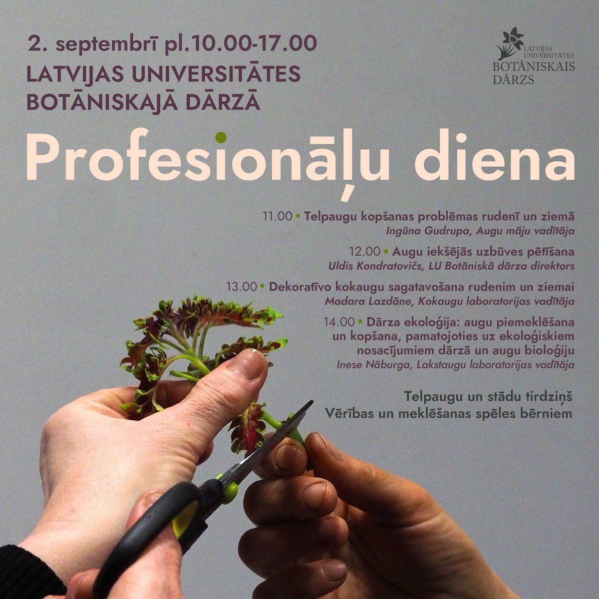 Iepazīstinām ar Profesionāļu dienas programmu botanika.lu.lv/par-mums/zinas…