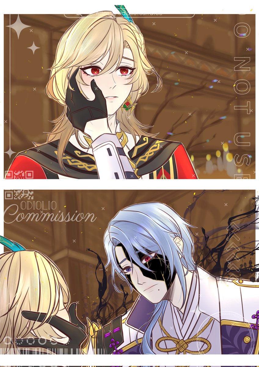 Daine_93's tweet photo. 🧋🏛️
#Ayaveh #ayato #kaveh
--
"As I recalled how did I ended up on this tomb, my eyes glued on the monster whose claws were touching my cheek. I saw those red eyes turned into the colour I've never seen, dazzling yet full of sorrow."

Thank you @odiolio for these amazing arts! 😭 https://t.co/O8QQUGlVJk