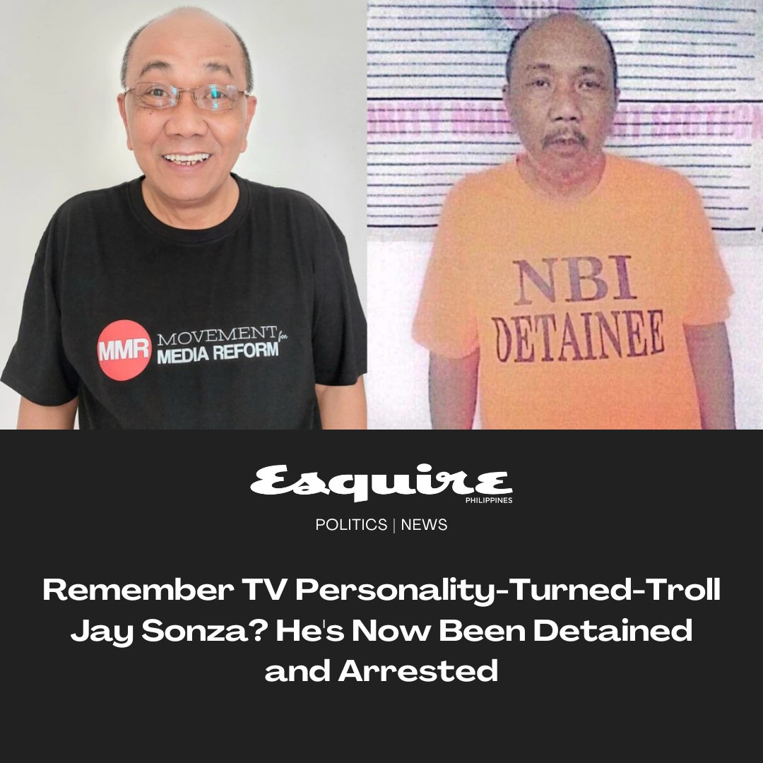 EsquirePH's tweet photo. The fake news peddler had been on his way to a flight to Hong Kong when he was stopped by immigration officials. https://t.co/XRgY9485QZ https://t.co/KqgIRbL7S0