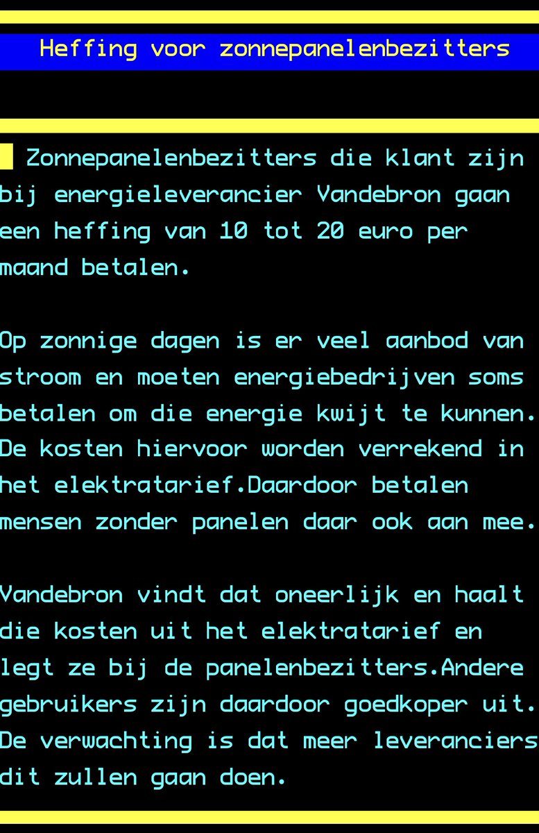 Heel lastig om je niet opnieuw belazerd te voelen door de overheid wanneer je zonnepanelen hebt. De energiebedrijven wentelen de incompetentie natuurlijk snel af op de burgers, opdat hun aandeelhouders tevreden blijven. Hadden ze niet al genoeg cadeautjes gehad?