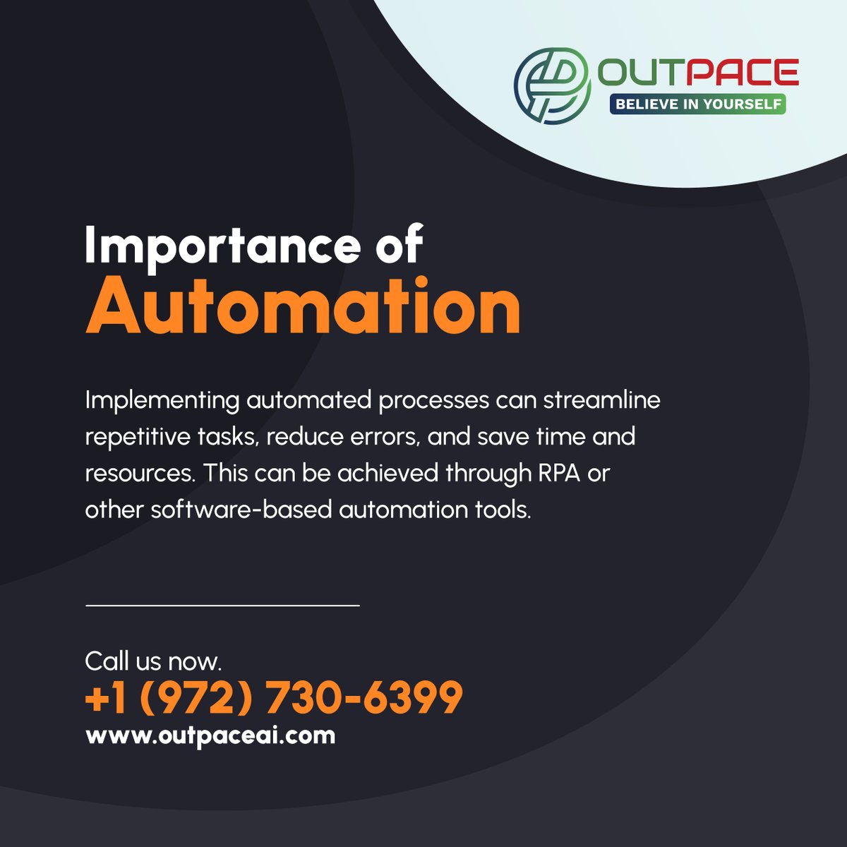 Ready to boost efficiency and save time? Implement automation today and revolutionize your processes for a seamless future.

#IrvingTx #ITServices #AutomationRevolution #SeamlessFuture #ProcessAutomation #AutomateToday #FutureReady #RevolutionizeProcesses #ProcessInnovation