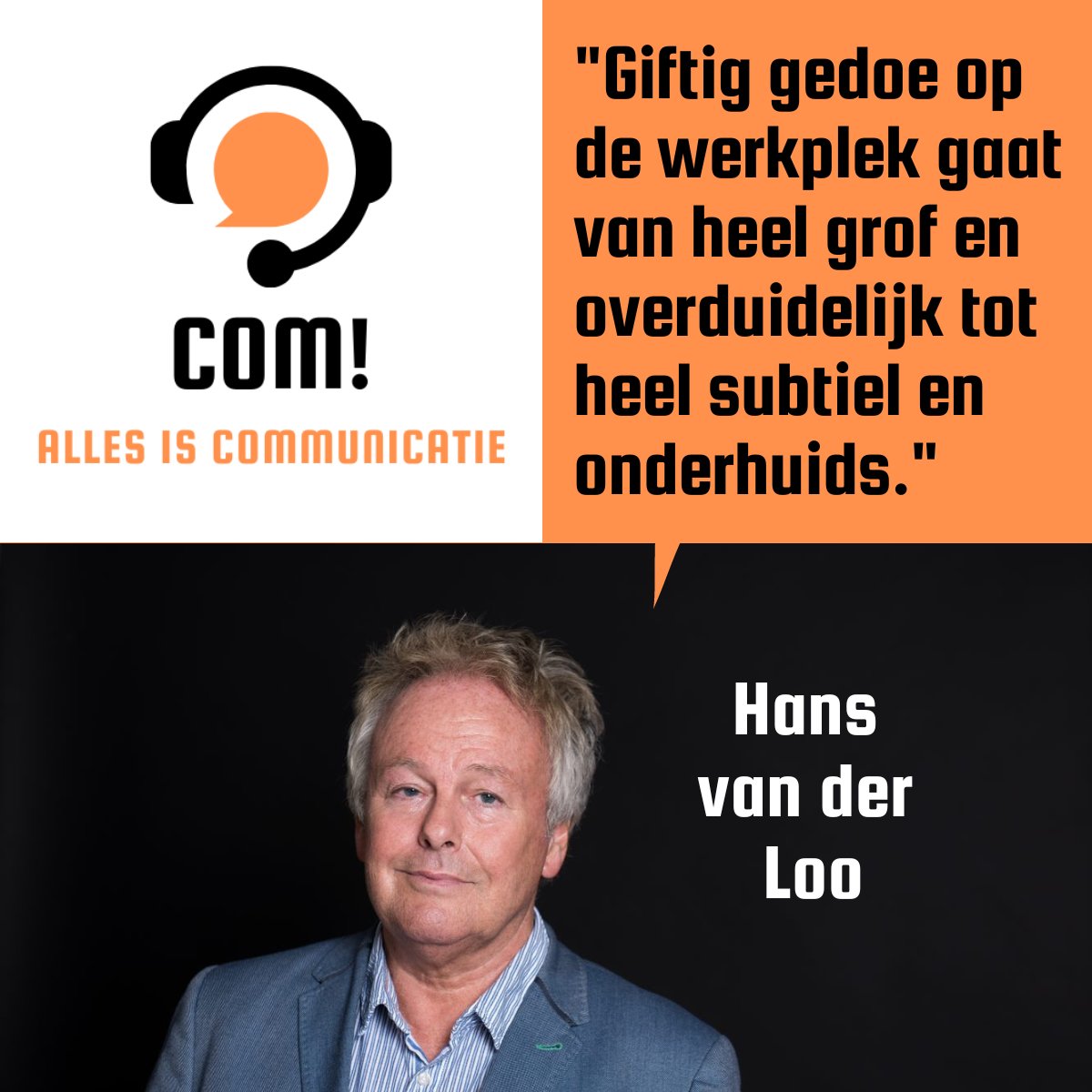 Biancaaah_G's tweet photo. We praten over 'giftig gedoe op de werkplek', waarover @Hansvanderloo samen met @Carolinekoetsenruijter recent een gelijknamig boek uitbracht.
#COM #lekkerluisteren #integriteit #taboe #gedragsverandering  #dwarsdoorhetongemak #goedgesprek
Spotify https://t.co/q3JQ59DLmZ https://t.co/sLH4QYyiIK