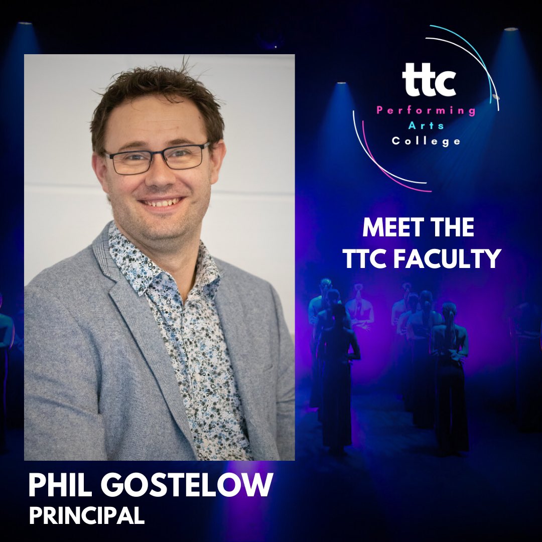 We are delighted to introduce our new Principal, Phil Gostelow.

Phil started working with the college in May 2017, becoming Head of Musical Theatre 4 months later, &amp; Vice Principal in Sept 2022.

We are delighted to have Phil taking on this new role!

#smallclassesbigresults