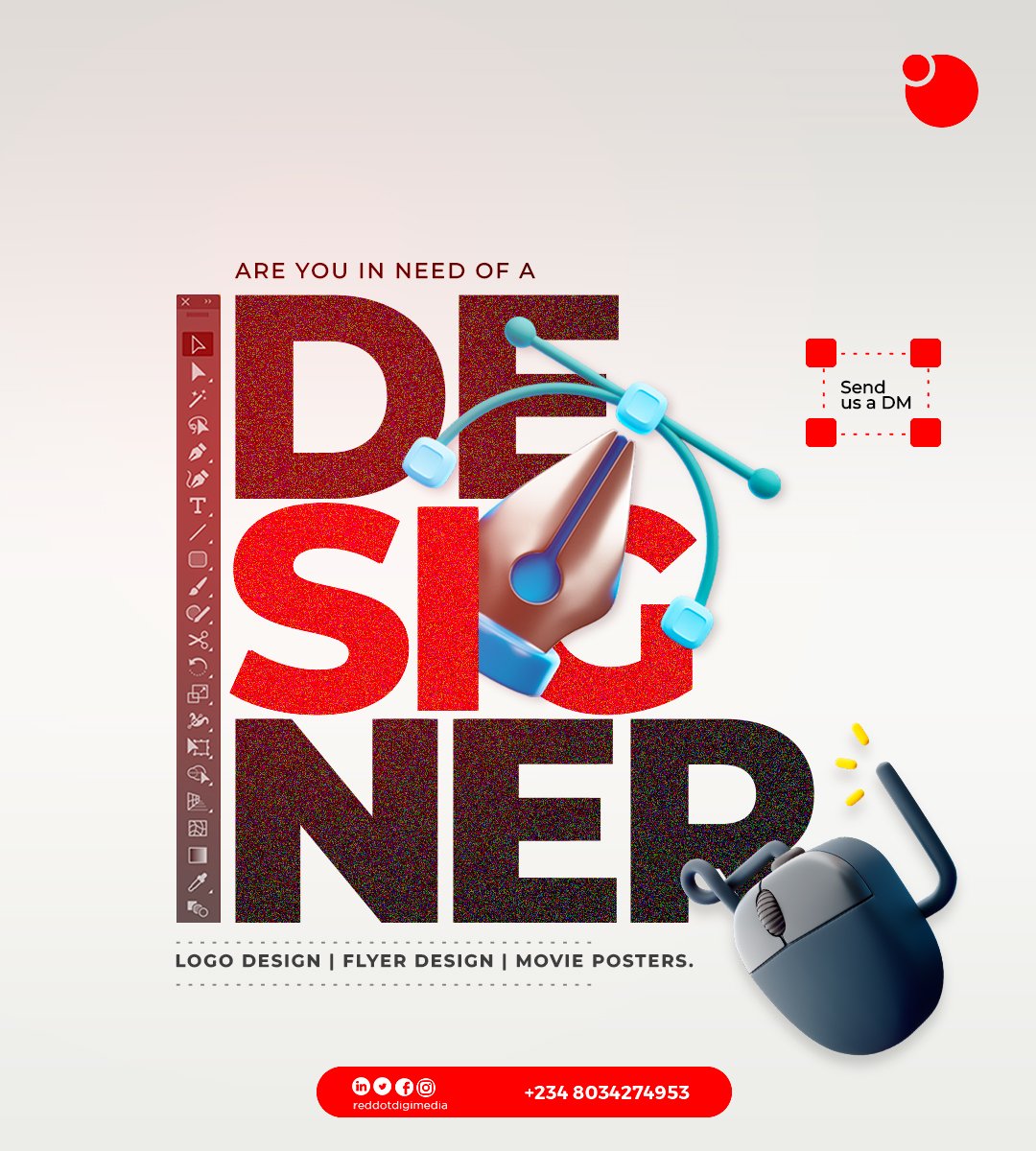 Does your brand need a designer? Would you like your thoughts well interpreted in design form? We at @reddotdigimedia have the best hands to create stunning designs for your brand. #flyerdesigns #bannerdesign #posterdesigns & more! Send us a DM now! #portable #nigerstate
