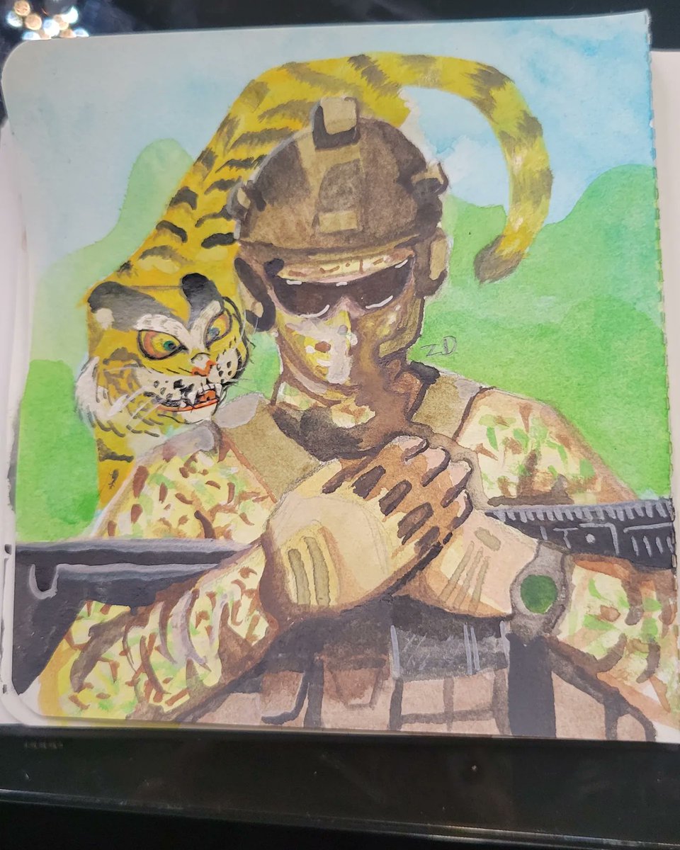 Zepher_Draws's tweet photo. Horangi is so baby girl.
#horangi #codmw2 #fanart #watercolor https://t.co/SWZnNXa1oX