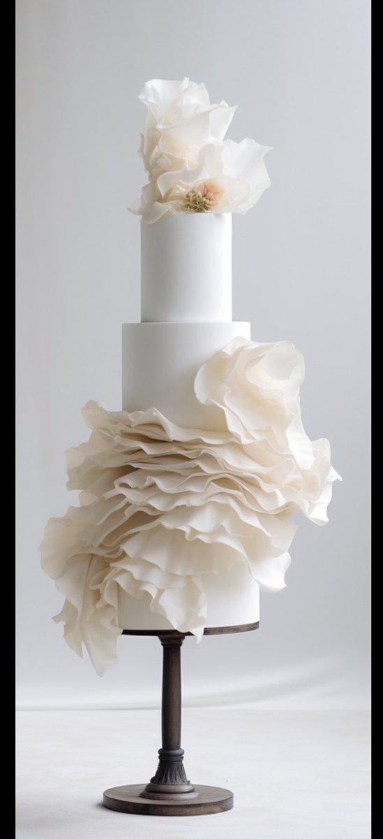lizcakeemporium's tweet photo. #rufflecake #ruffleweddingcake #WeddingCakeDreams #weddingcake https://t.co/BICqsxpyFG