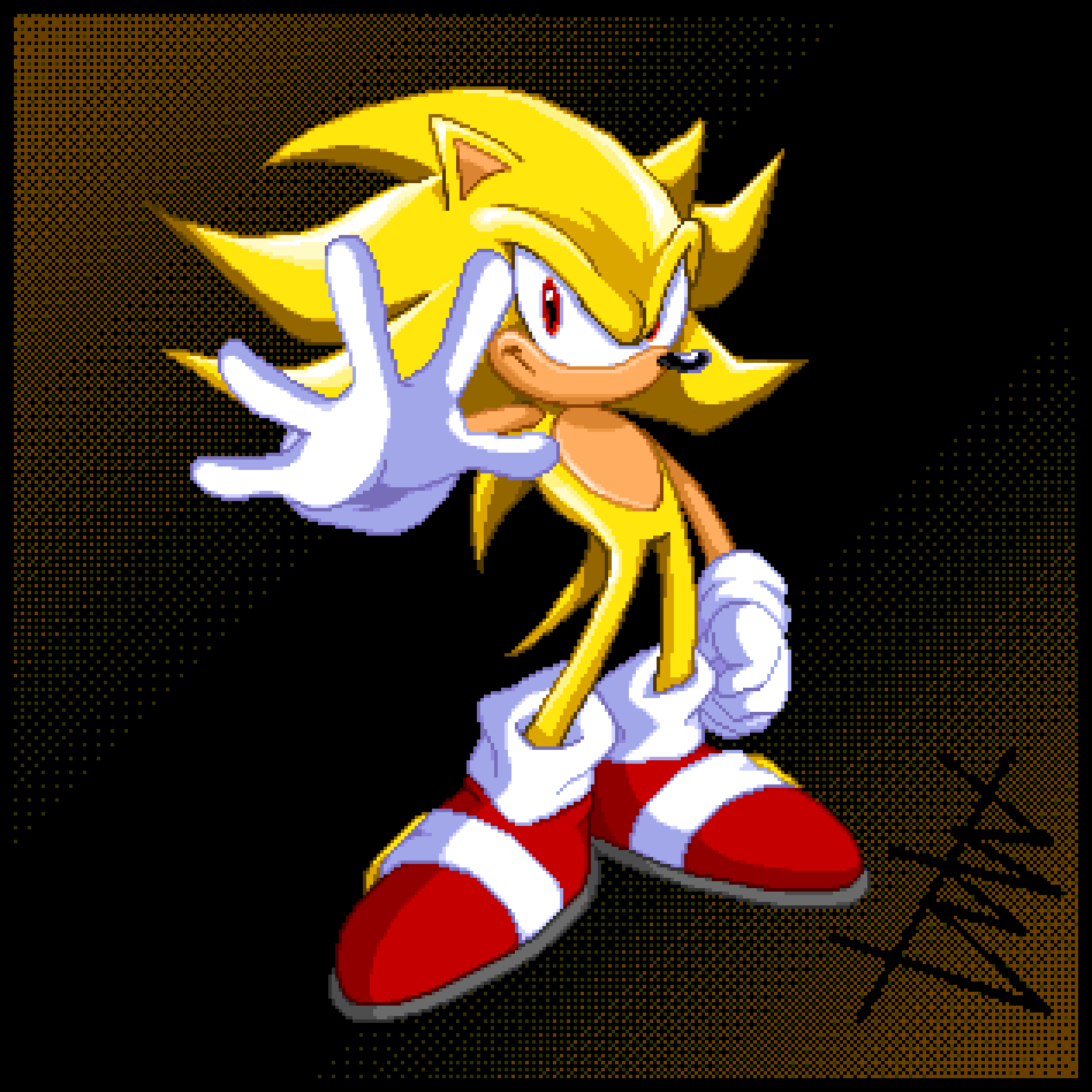 BlueBlur - COMMISSIONS OPEN on X: Redid my STC Sonic sprites and added  Super Sonic. #SRB2 #SonicTheHedgehog  / X