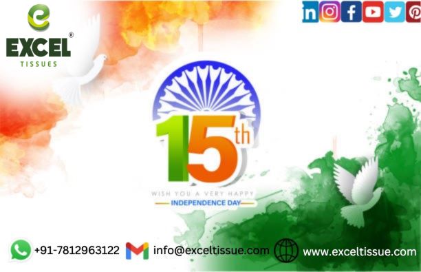 ExcelTissue's tweet image. India celebrates Independence Day on August 15 every year. India got freedom from British rule on August 15, 1947.
On this day, we honour the sacrifice of our freedom fighters. The whole nation celebrates independence by hoisting the national flag.
#TeamExcel