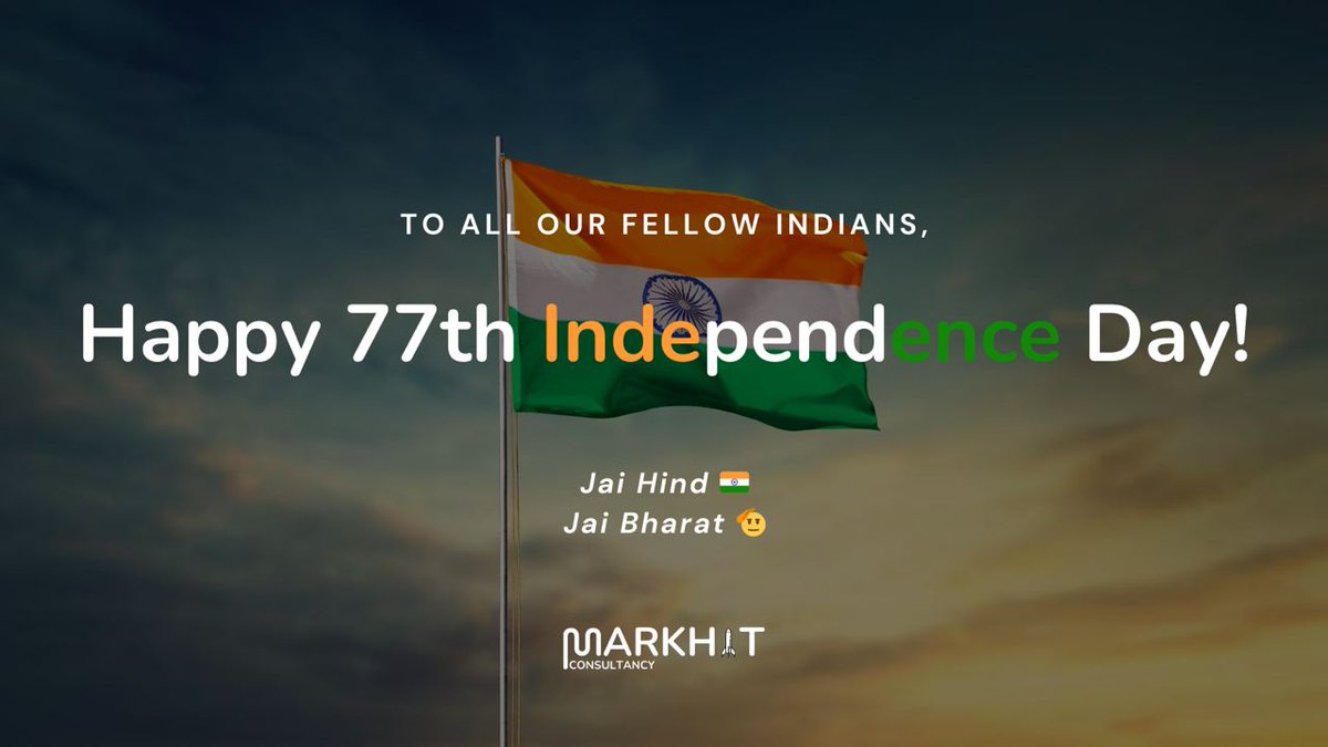 Happy 77th Independence Day, everyone 🫡🚀

Jai Hind. Jai Bharat 🇮🇳♥️