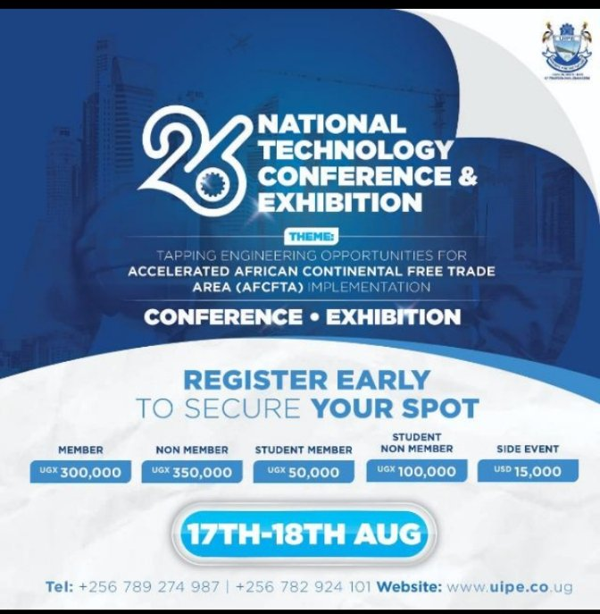 UNABSEC_UG's tweet photo. The 26th #NTCE is coming soon. Have you booked your slot?
@UIPE_Uganda https://t.co/eYJZchbB2y