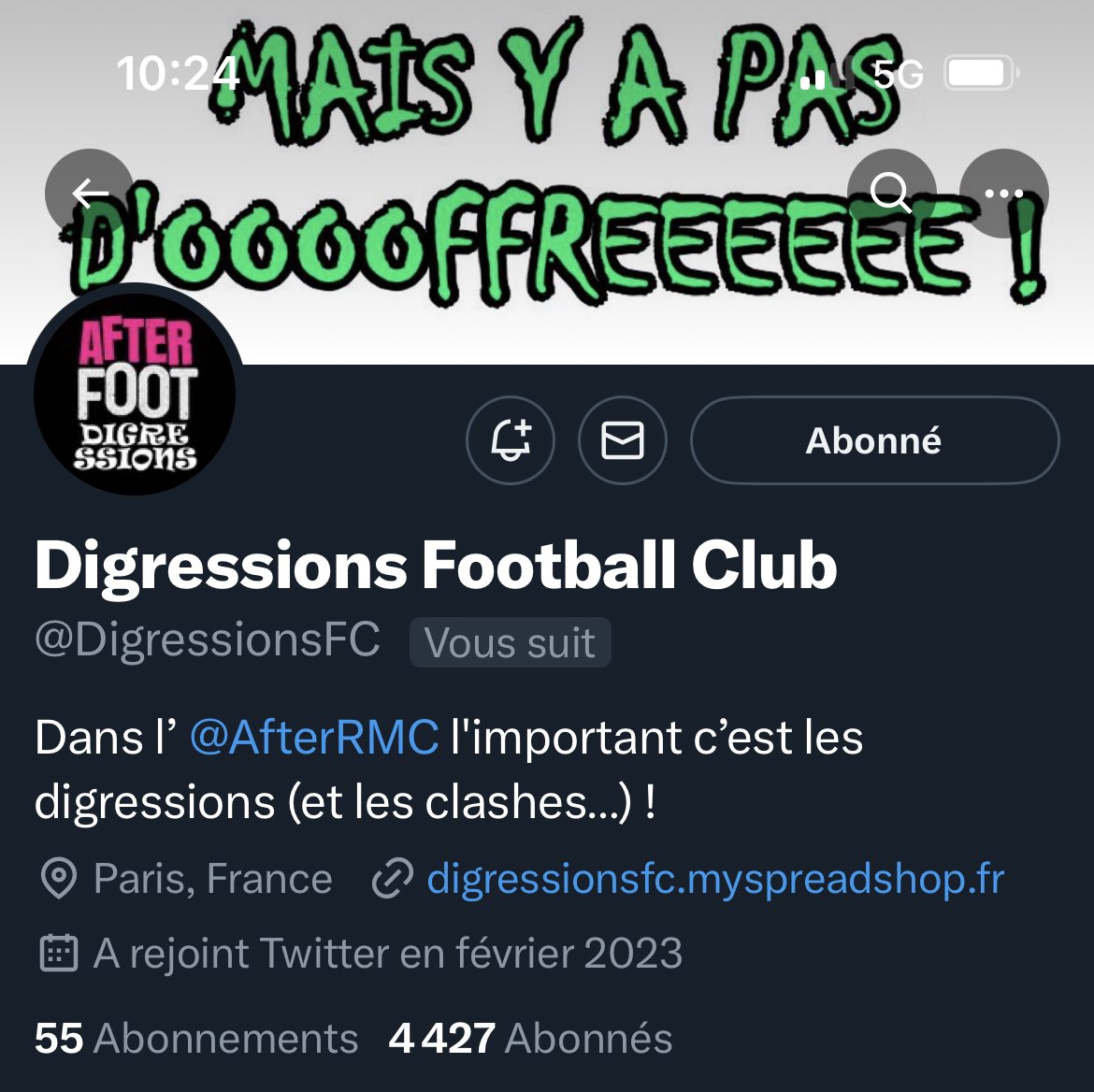 TrinckquelPh's tweet image. @DigressionsFC 
Pierrot Dorian dans l’@AfterRMC doit-on considérer ça comme une #digression ? 
Je pose la question 
@gilbertbrisbois