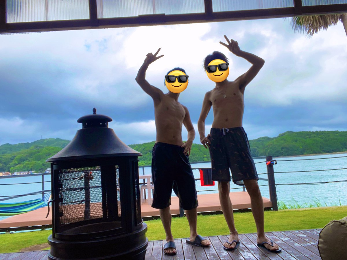 Tkun_109's tweet photo. グランピングきたやで🌴🌊 https://t.co/YS4lduiQfH
