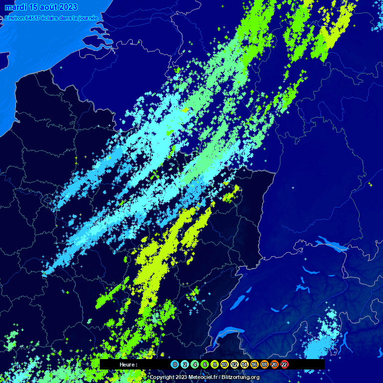 ⛈️ - #Orages : La nuit dernière a été particulièrement électrique sur une grande partie du #GrandEst.