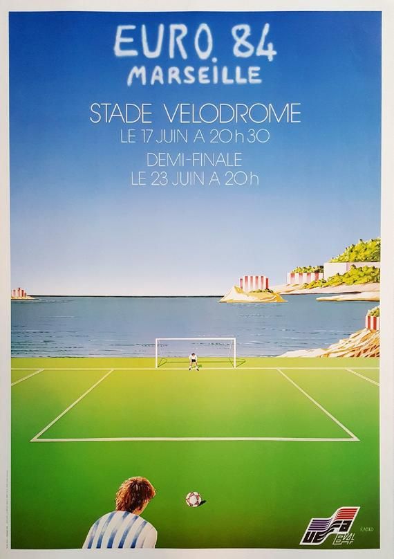 🇫🇷 Euro '84 Promo Poster - #Marseille 🇫🇷