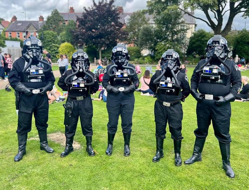 Pilots of the Causeway Garrison really know how to arrive in STYLE! LOOKING GREAT PILOTS! 🖤☠️ #JRS #BadGuysDoingGood #TIEPilot #JRS501st