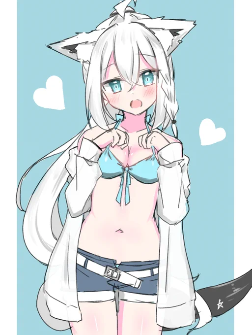 白上との夏、どうですか?#絵フブキ 