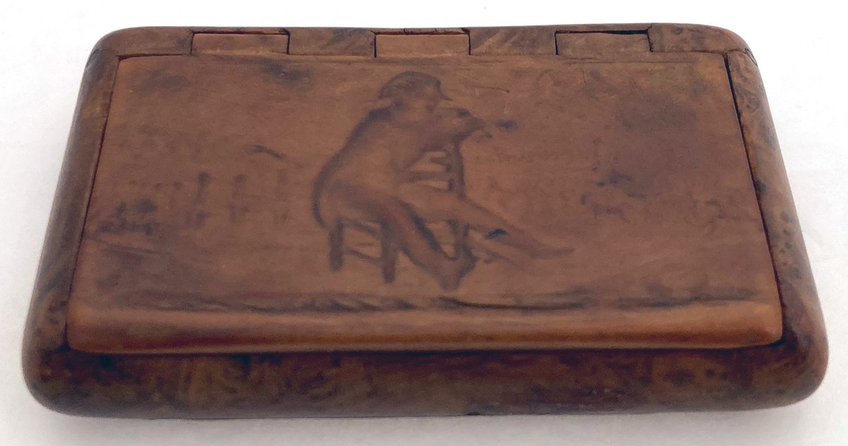 BassetlawA's tweet photo. An early 19th century Napoleon Bonaparte burr wood snuff box. #snuffboxes #Napoleon https://t.co/AJyg213ua6