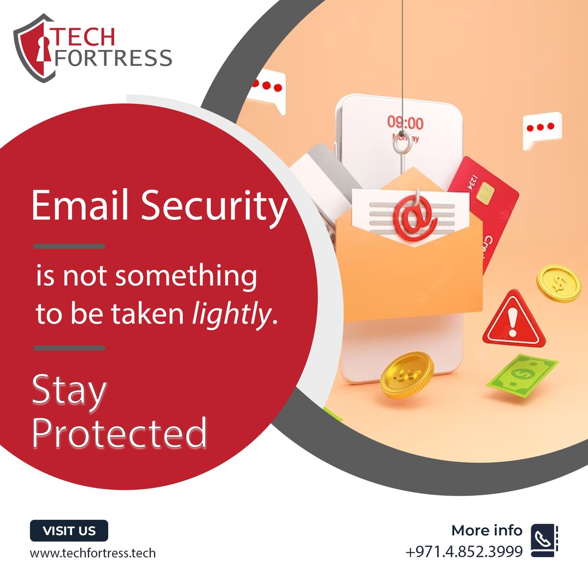 TechFortressme's tweet image. #EmailSecurity is not something to be taken lightly. Stay protected with our advanced solutions. techfortress.tech/solutions/secu…  #TechFortress #Cybersecurity #ITServices