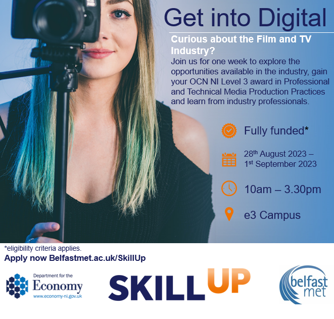 David Phelan (@davidpdigi) on Twitter photo Get Into Digital is supported by the <a href="/Economy_NI/">Economy NI</a> Skill Up programme and will be delivered by industry experts at <a href="/e3_belfastmet/">e3 at Belfast Met</a> Springvale Campus in Belfast from Mon 28 August to Friday 1 Sept
To register: belfastmet.ac.uk/course-detail/… Get Into Digital is supported by the <a href="/Economy_NI/">Economy NI</a> Skill Up programme and will be delivered by industry experts at <a href="/e3_belfastmet/">e3 at Belfast Met</a> Springvale Campus in Belfast from Mon 28 August to Friday 1 Sept
To register: belfastmet.ac.uk/course-detail/…
