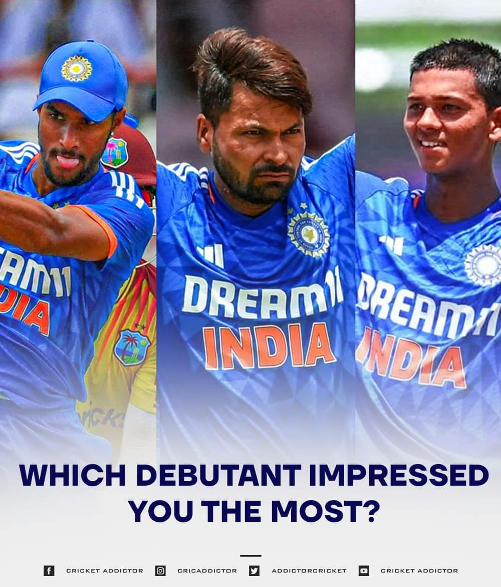 Which debutant has impressed you the most?

#cricket #Teamindia #Icc #TilakVarma #YashasviJaiswal #WIvsIND